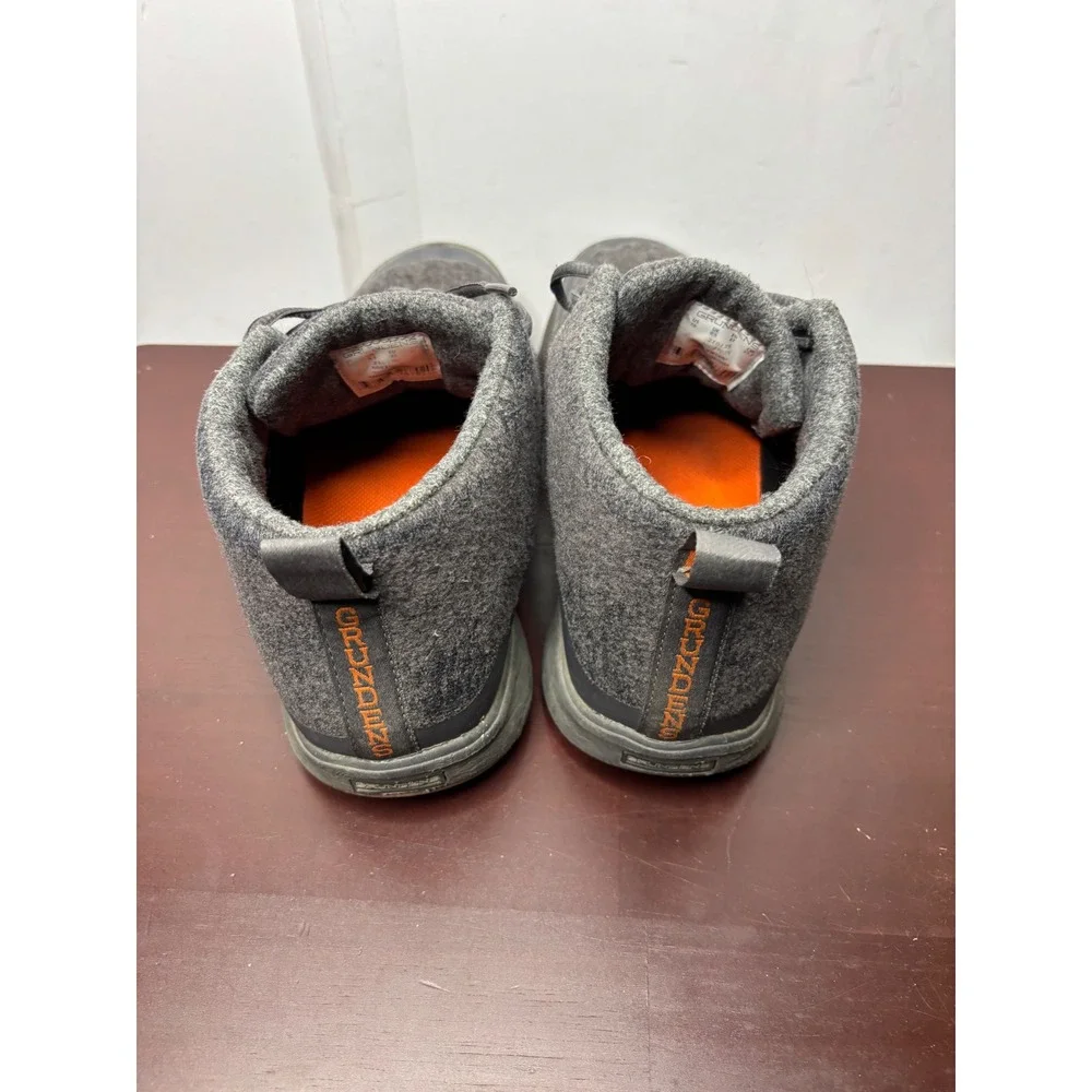 Grundens Deck Boss Ankle‎ Boots Mens 10 Gray Wool Felt Chukka 210135 60027025